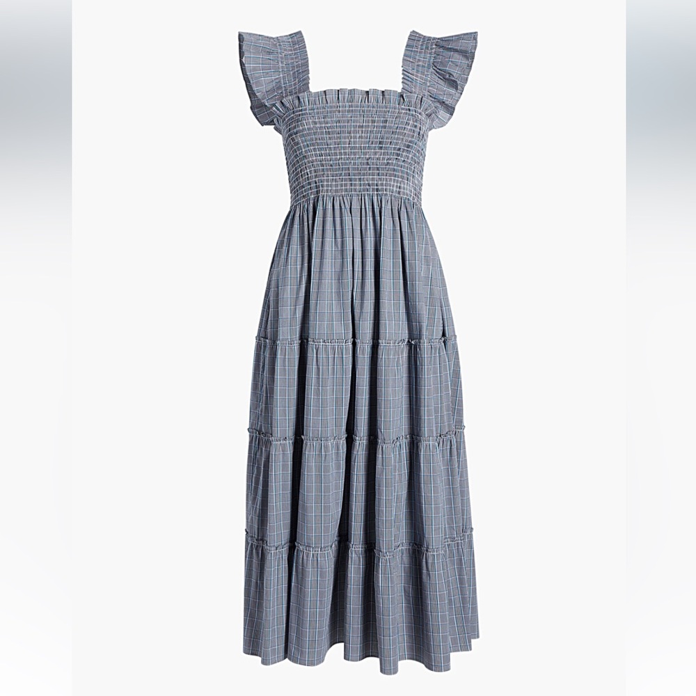 Hill House Home Ellie nap dress in Tai Check size L
